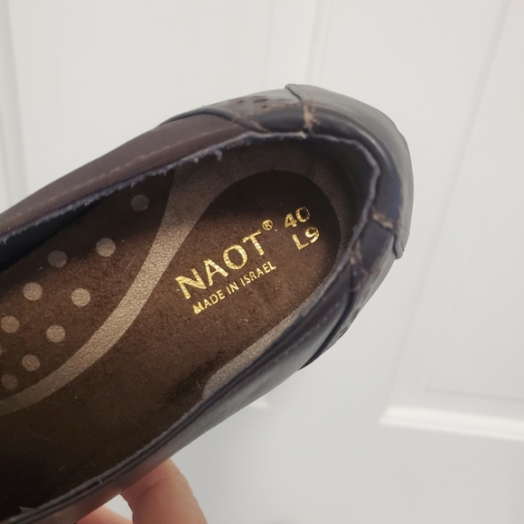 NAOT Brown Fabric Brogue Leather Loafer Shoes Size 40=9, Business Casual - Picture 4 of 12